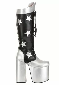 A Leading Role KISS Starchild Boots For Men -Costumes Sales kiss starchild boots alt 2
