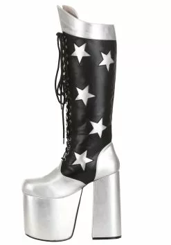 A Leading Role KISS Starchild Boots For Men -Costumes Sales kiss starchild boots alt 3
