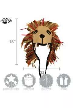 Elope Luna Lovegood Lion Costume Hat For Adults -Costumes Sales luna lovegood lion hat alt 5