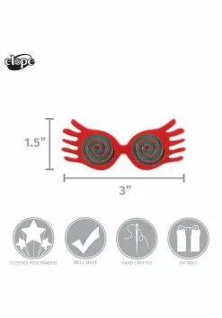 Elope JK Rowling | Luna Lovegood Spectrespecs Acrylic Pin -Costumes Sales luna lovegood spectrespecs acrylic pin alt 3