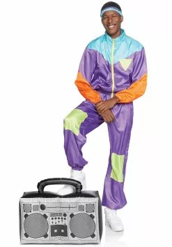 LEG AVENUE Awesome 80s Men's Track Suit Costume -Costumes Sales mens awesome 80s ski suit costume alt 2