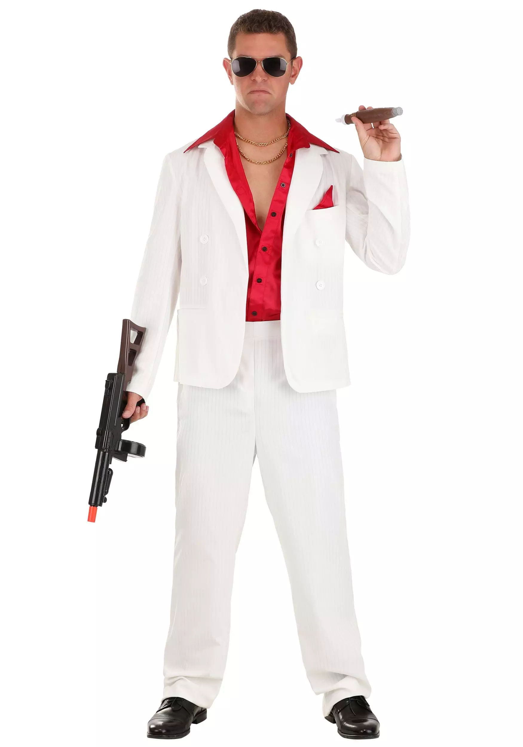 Fun Costumes Suave 80s Gangster Costume For Men 3 Fun Costumes Suave 80s Gangster Costume For Men