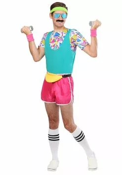 Fun Costumes Men's Work It Out 80s Costume