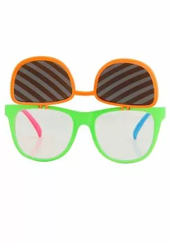 Elope Flip Up Neon Glasses -Costumes Sales neon flip ups glasses alt 1