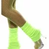 Smiffys Neon Green Leg Warmers -Costumes Sales neon green leg warmers