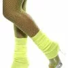 Smiffys Neon Yellow Leg Warmers -Costumes Sales neon yellow leg warmers