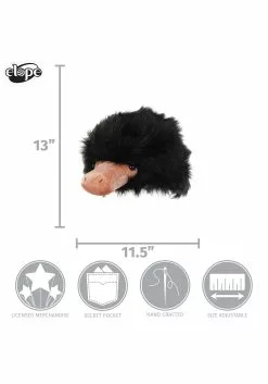 Elope Fantastic Beast Adult Niffler Plush Hat -Costumes Sales niffler plush hat alt 4