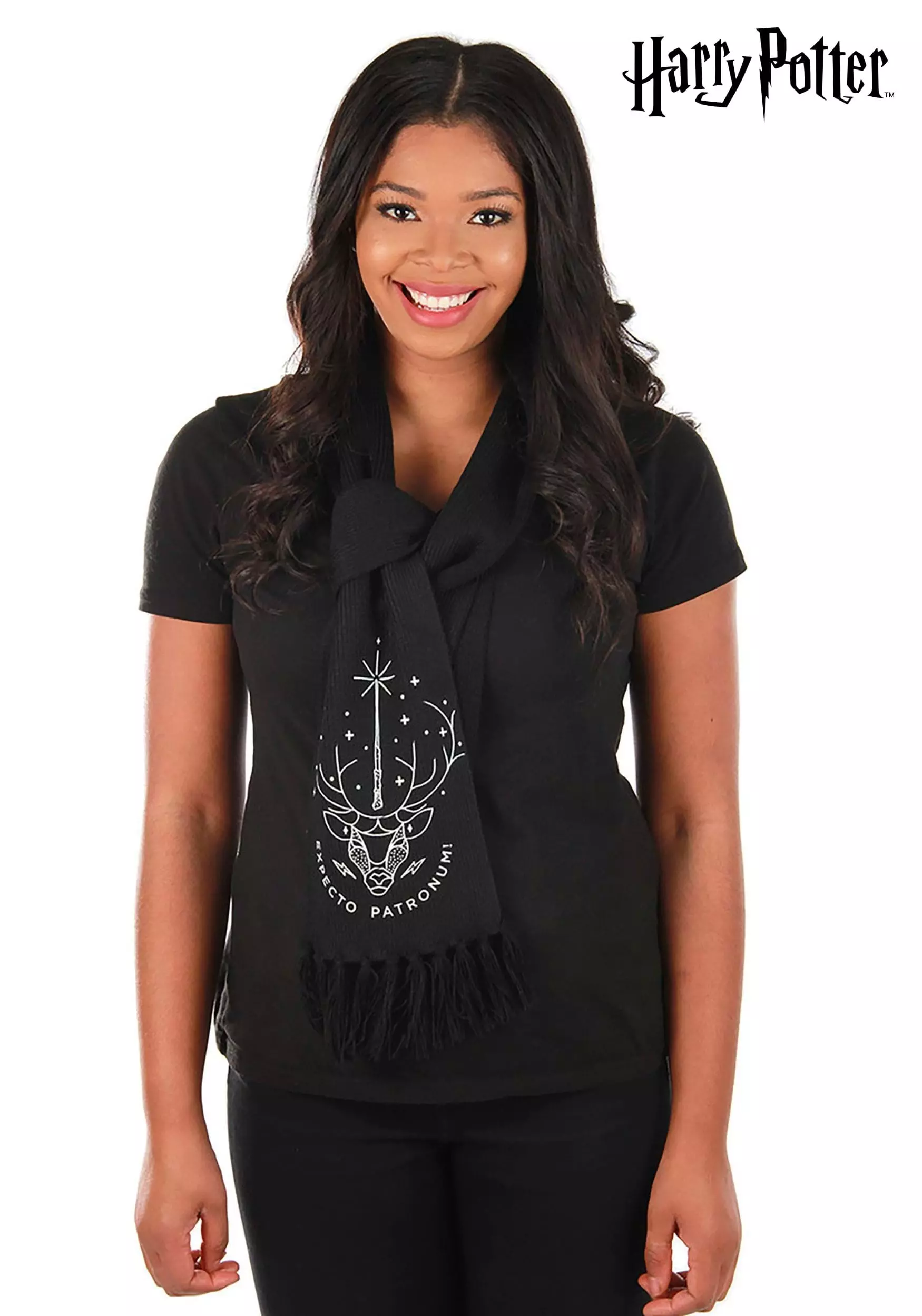 Elope Harry Potter Patronus Glow Knit Scarf 3 Elope Harry Potter Patronus Glow Knit Scarf