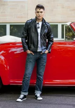 Fun Costumes Plus Size Grease Authentic T-Birds Jacket Costume -Costumes Sales plus authentic t birds jacket alt 1