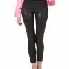 Shangai Jianwuyi Industrial & Commercial Ltd. Plus Size Black Shiny Leggings W/ Faux Front Fly Costume