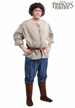 Meisheng Men's Plus Size Princess Bride Fezzik Costume