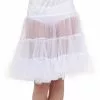 Fun Costumes White Plus Size Knee Length Crinoline -Costumes Sales plus size white knee length crinoline