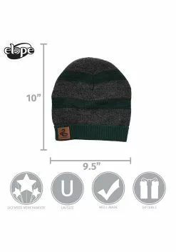 Elope Slytherin Heathered Knit Warm Beanie -Costumes Sales slytherin heathered knit beanie alt 4