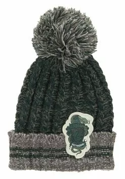 Elope Slytherin Heathered Pom Warm Beanie -Costumes Sales slytherin heathered pom beanie alt 4
