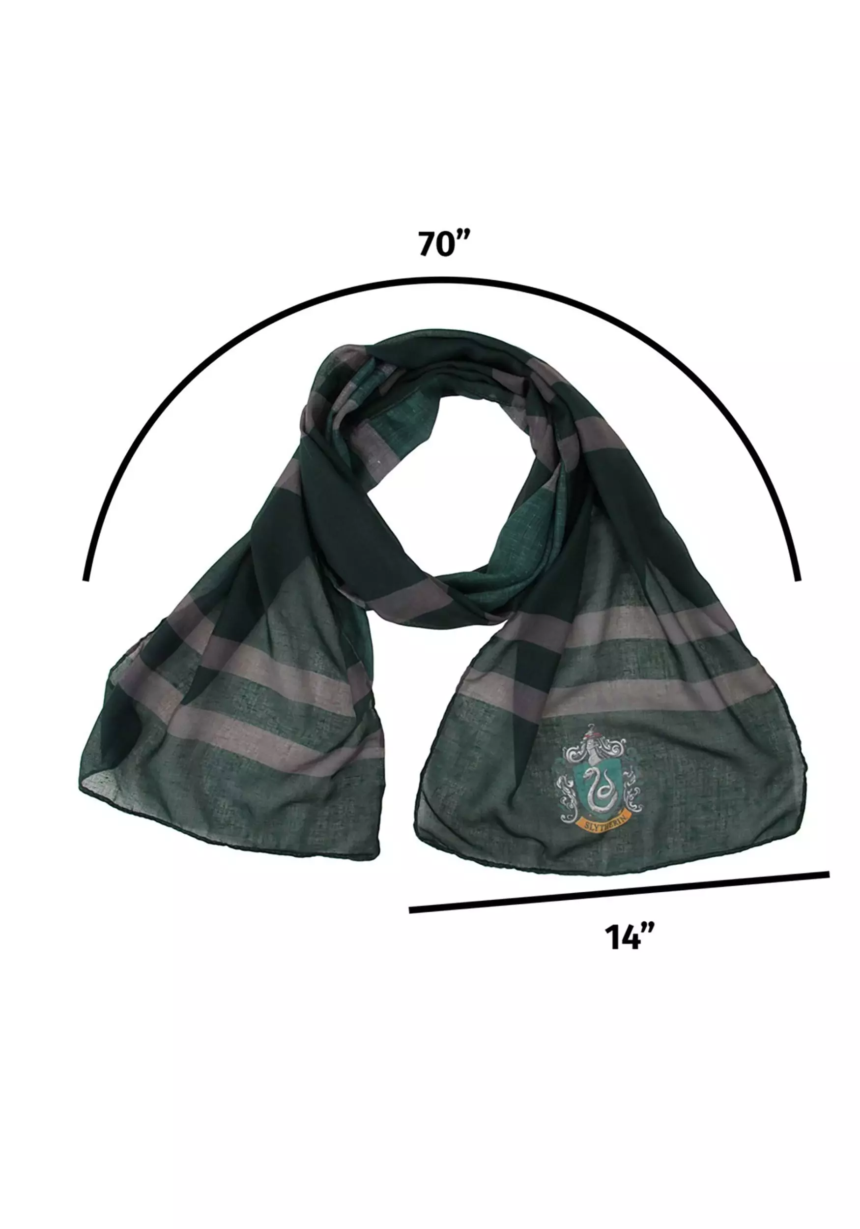 Elope Hogwarts Slytherin Lightweight Scarf 5 Elope Hogwarts Slytherin Lightweight Scarf - Image 3