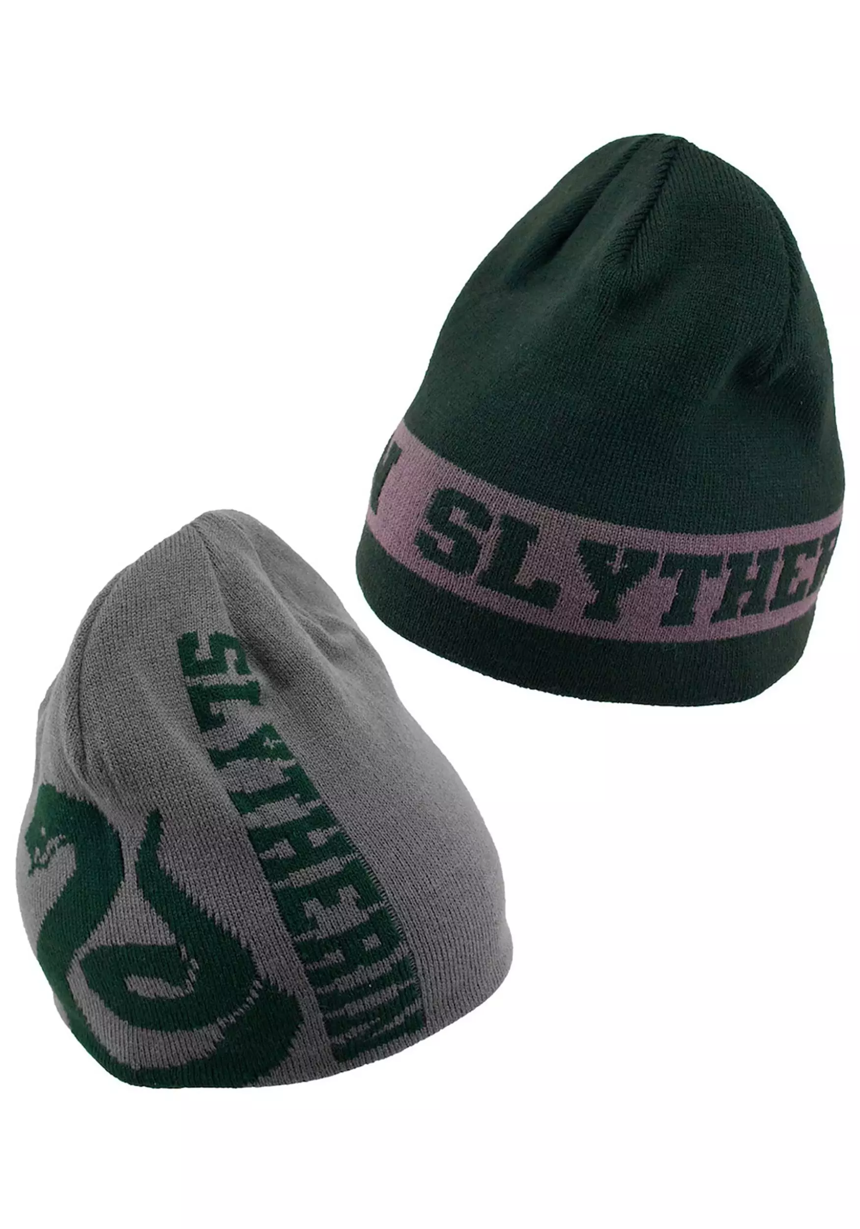 Elope Slytherin Reversible Warm Knit Beanie 4 Elope Slytherin Reversible Warm Knit Beanie - Image 2