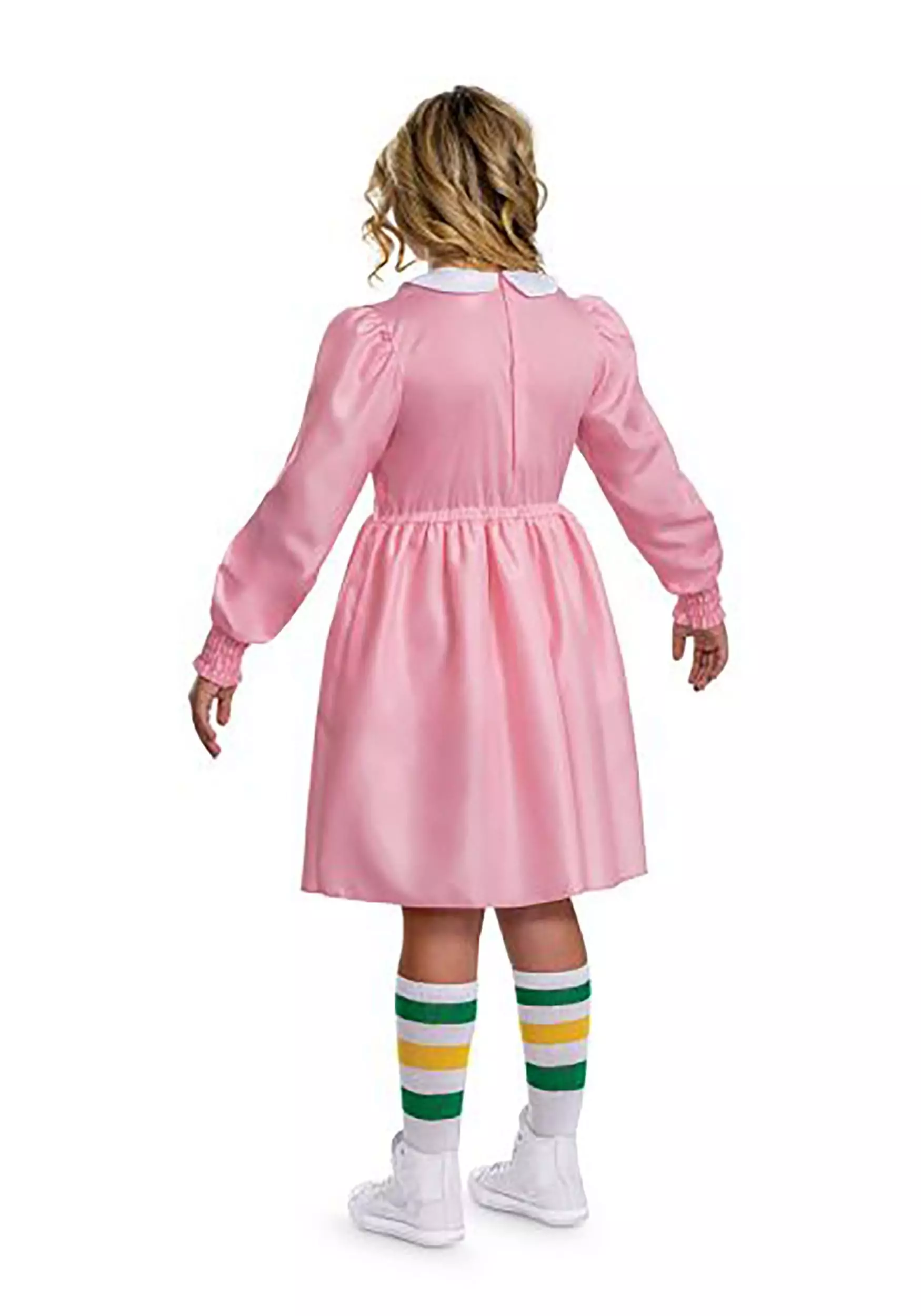 Disguise Stranger Things Classic Pink Dress Eleven Tween Costume 4 Disguise Stranger Things Classic Pink Dress Eleven Tween Costume - Image 2