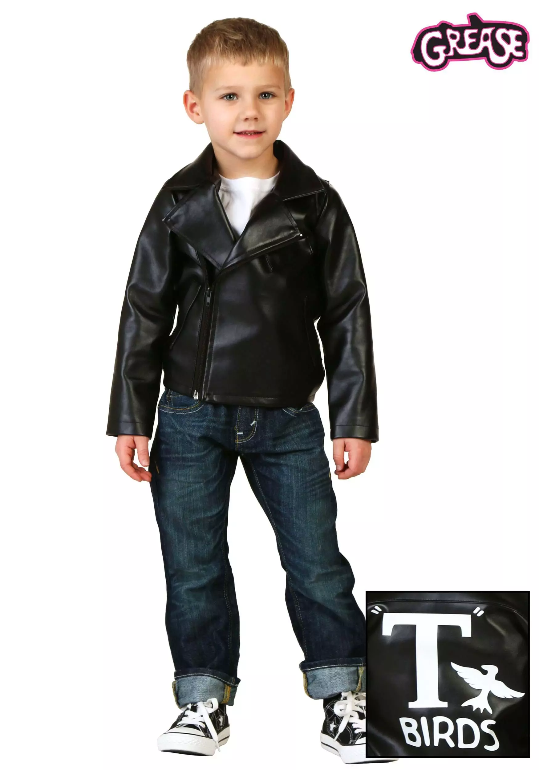 Fun Costumes Toddler Grease T-Birds Jacket Costume 3 Fun Costumes Toddler Grease T-Birds Jacket Costume
