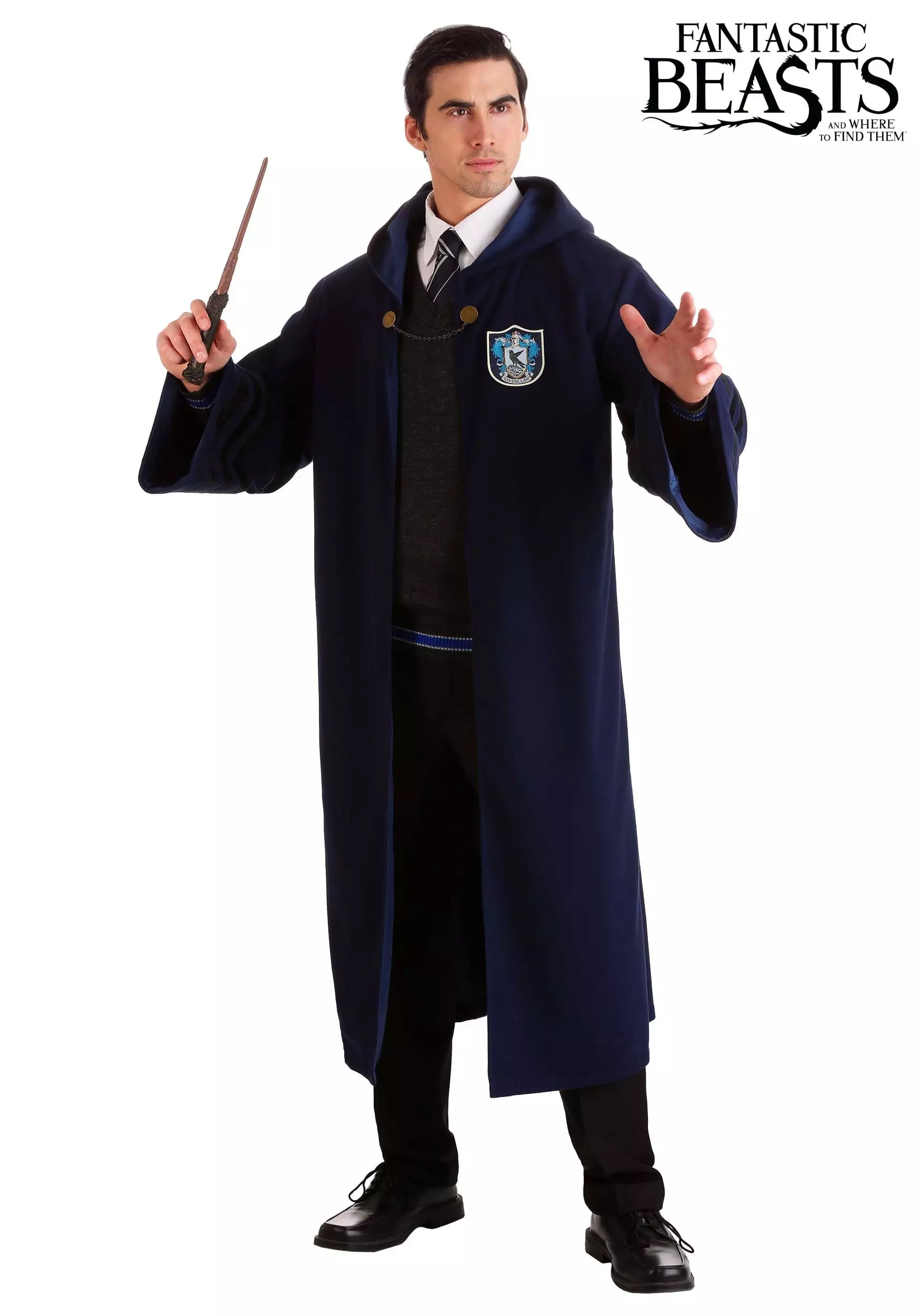 Elope Adult's Vintage Harry Potter Hogwarts Ravenclaw Robe 3 Elope Adult's Vintage Harry Potter Hogwarts Ravenclaw Robe