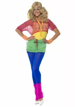 Smiffys Women's 80s Let's Get Physical Costume