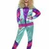 Smiffys Ladies 80's Tracksuit Costume -Costumes Sales womens 80s tracksuit costume
