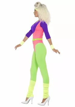 Smiffys Women's 80s Workout Costume -Costumes Sales womens 80s workout costume alt 2