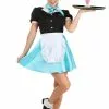 Fun Costumes Car Hop Waitress Costume For Women 1 Fun Costumes Car Hop Waitress Costume For Women -Costumes Sales womens car hop waitress costume
