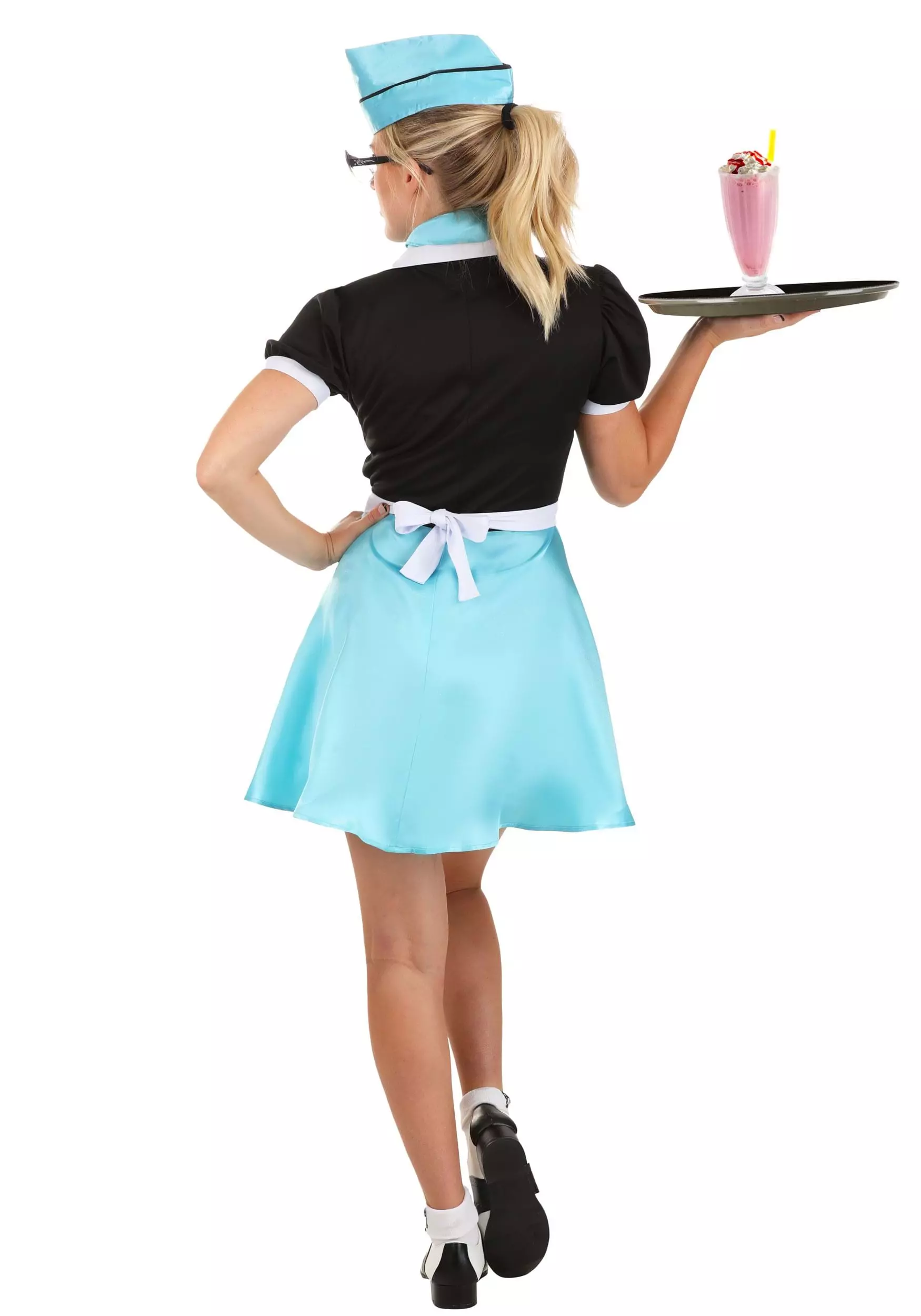 Fun Costumes Car Hop Waitress Costume For Women 4 Fun Costumes Car Hop Waitress Costume For Women - Image 2