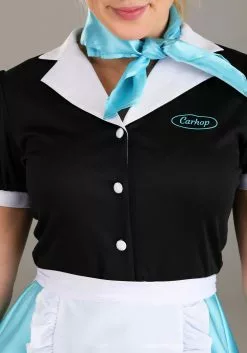 Fun Costumes Car Hop Waitress Costume For Women 11 Fun Costumes Car Hop Waitress Costume For Women -Costumes Sales womens car hop waitress costume alt 4