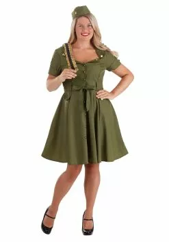 Fun Costumes Women's Vintage Combat Cutie Costume 8 Fun Costumes Women's Vintage Combat Cutie Costume -Costumes Sales womens vintage combat cutie alt 1
